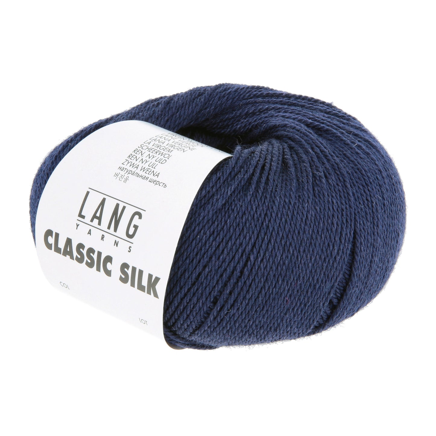 Pelote de Classic Silk de Lang Yarns coloris 035 Marine