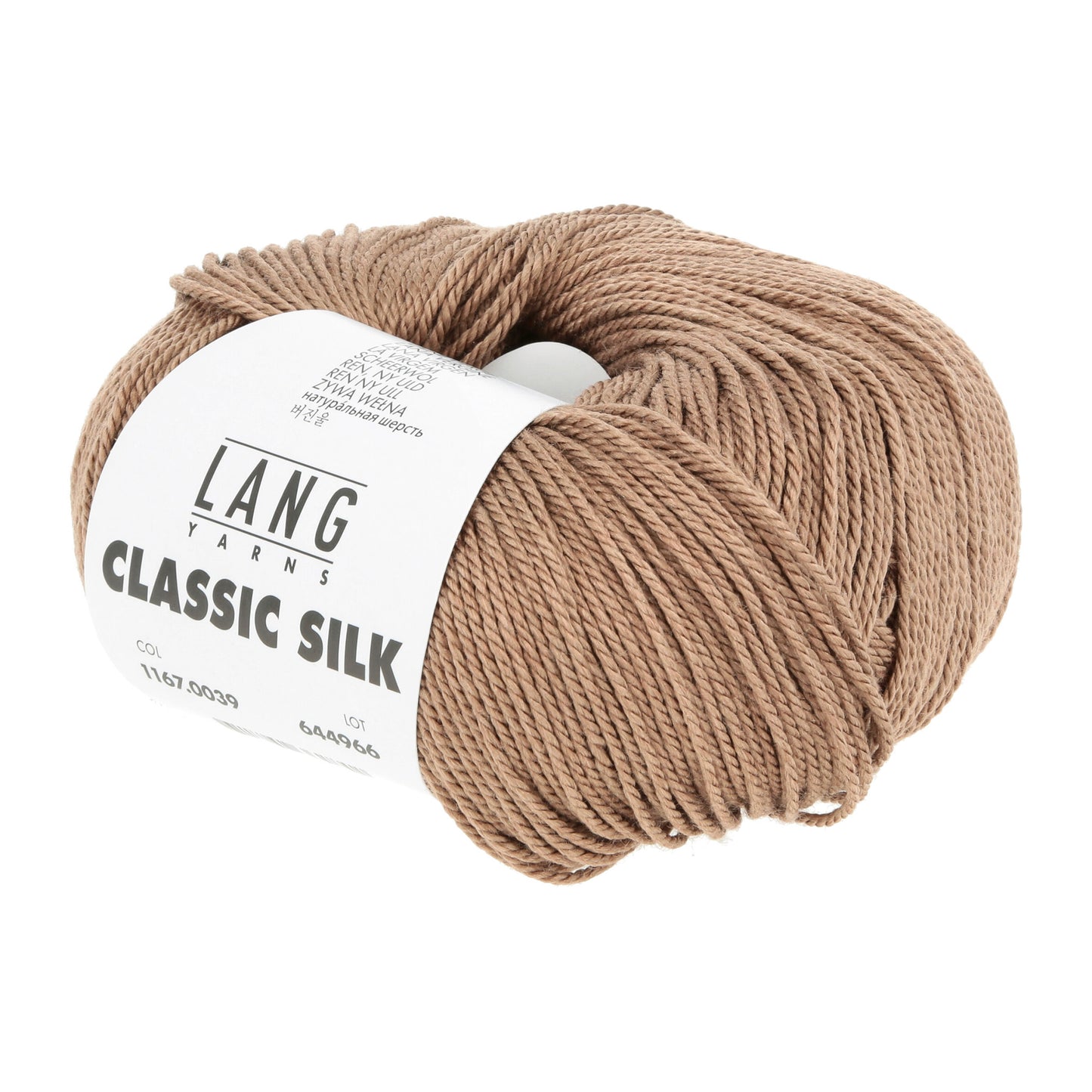 Pelote de Classic Silk de Lang Yarns coloris 039 Cappuccino