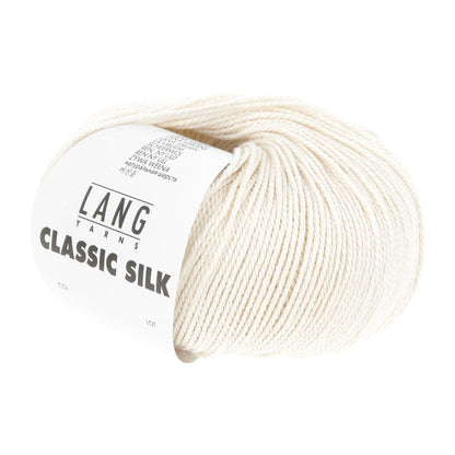 Pelote de Classic Silk de Lang Yarns coloris 094 Craie