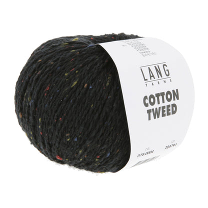 Pelote de Cotton Tweed de Lang Yarns coloris 004 Noir