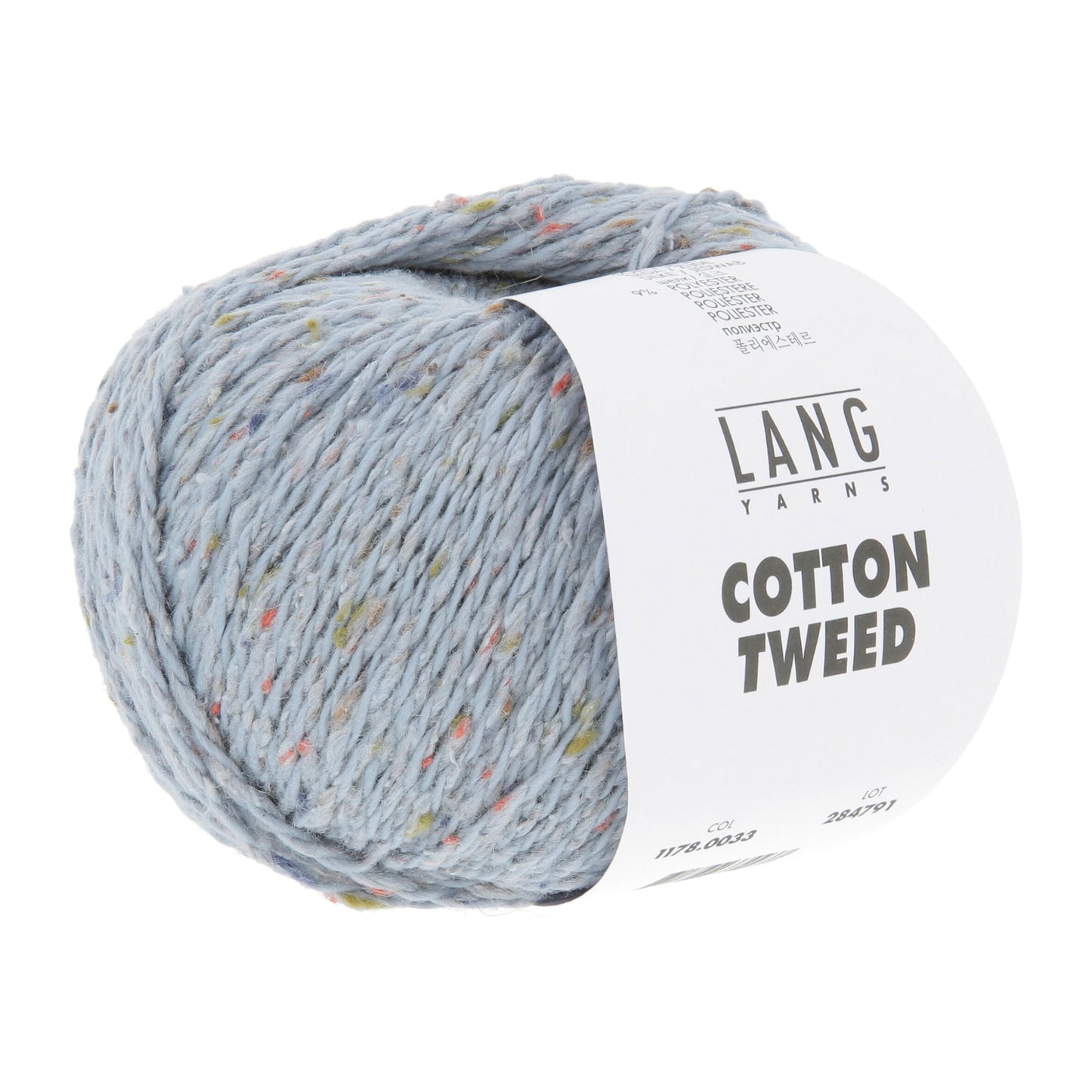 Pelote de Cotton Tweed de Lang Yarns coloris 033 Gris Moyen