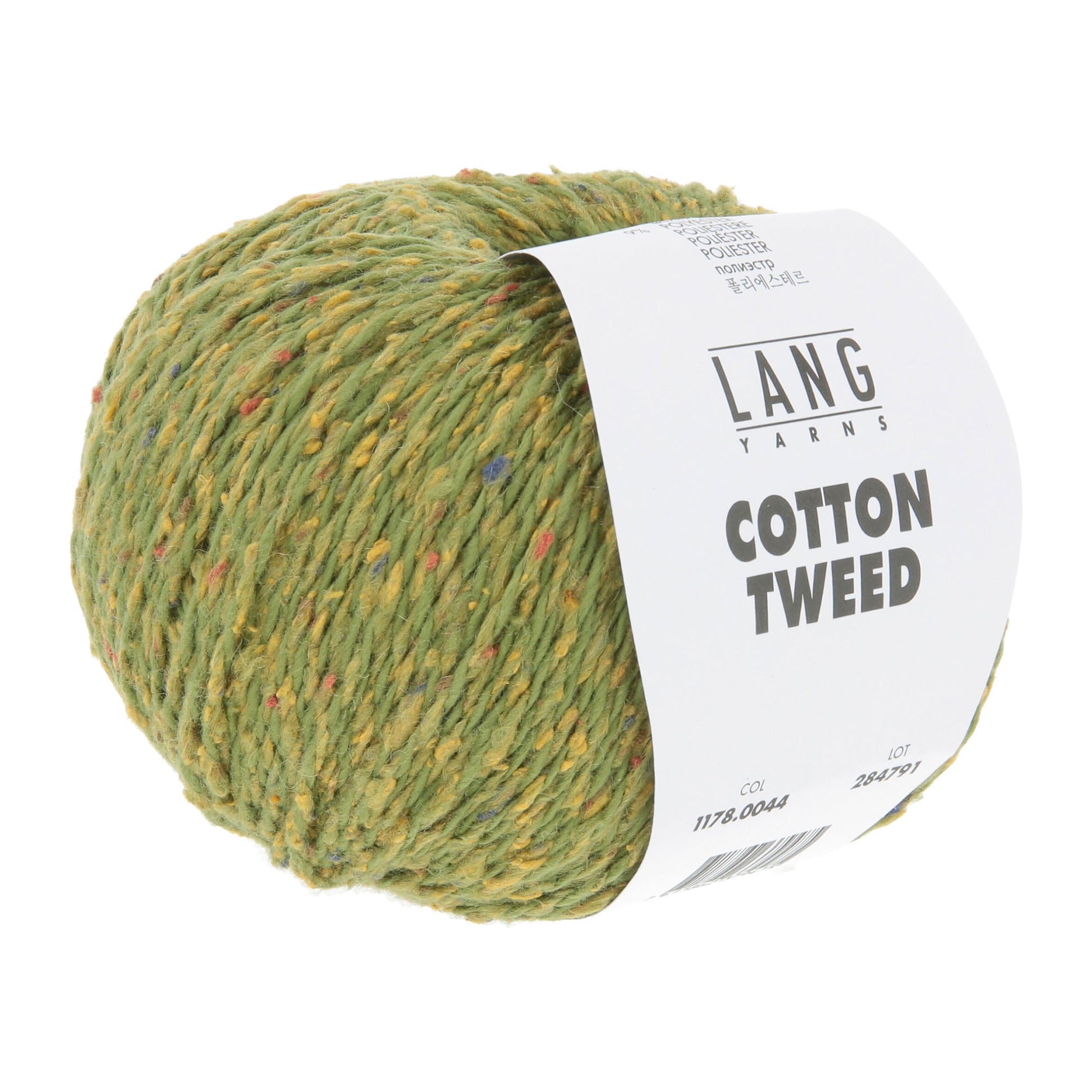 Pelote de Cotton Tweed de Lang Yarns coloris 044 Avocat