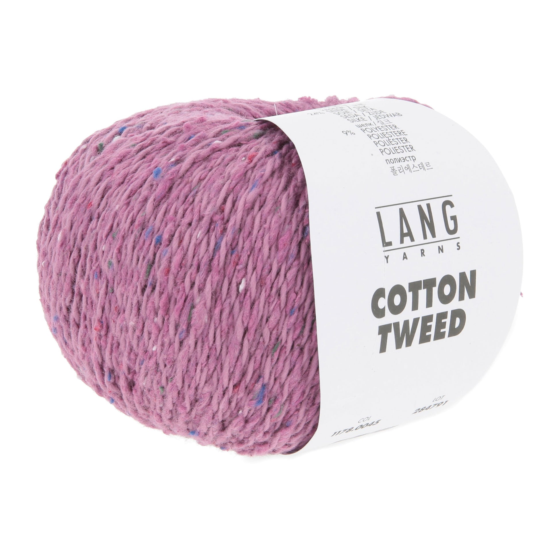 Pelote de Cotton Tweed de Lang Yarns coloris 045 Lavande