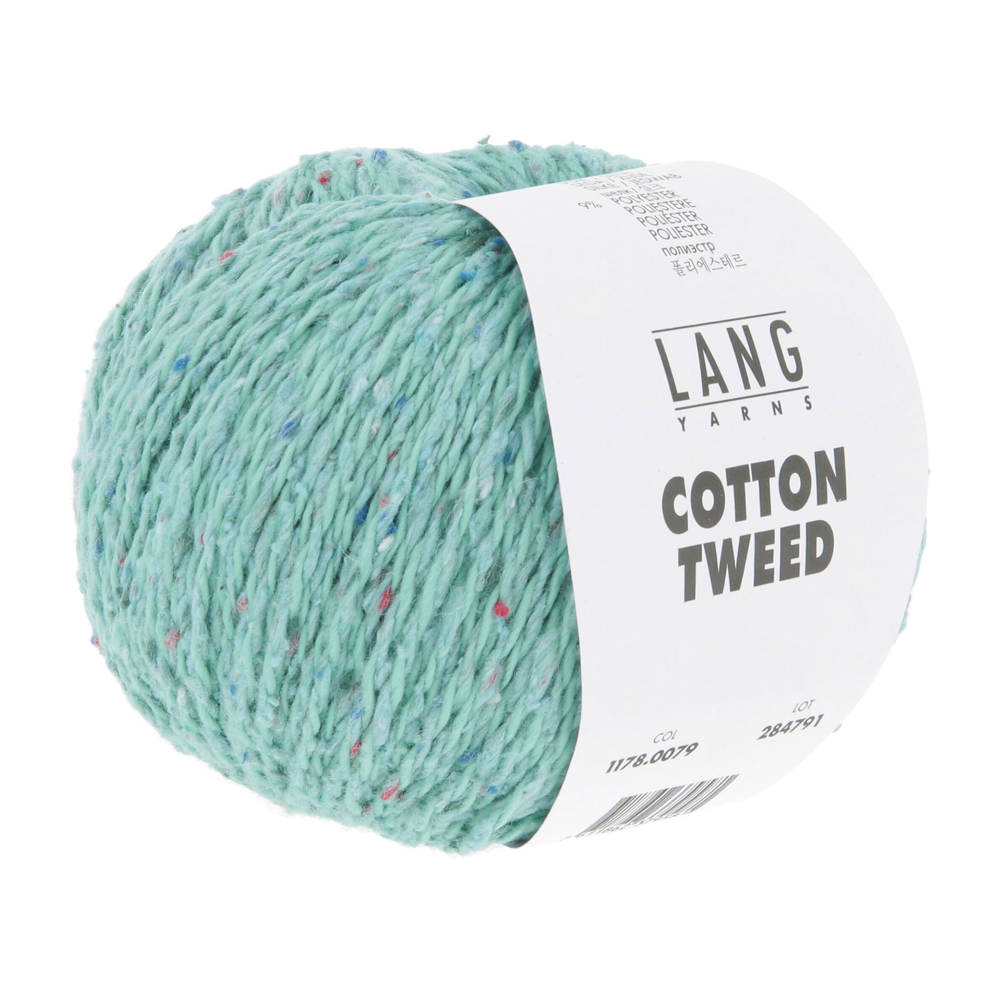 Pelote de Cotton Tweed de Lang Yarns coloris 079 Menthe