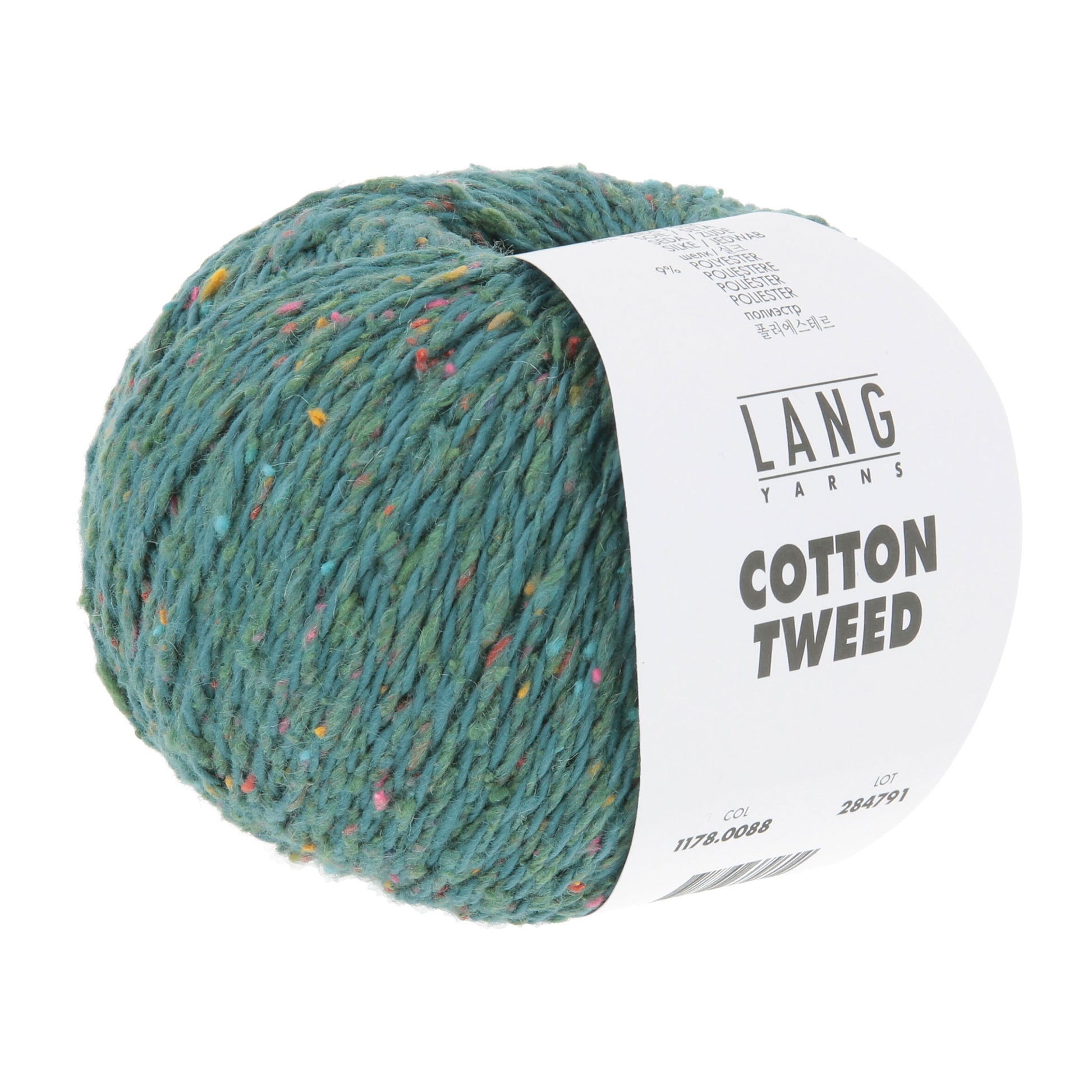 Pelote de Cotton Tweed de Lang Yarns coloris 088 Forêt