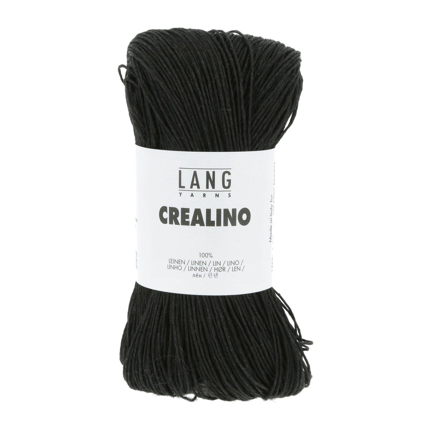 Pelote de Crealino de Lang Yarns coloris 004 Noir