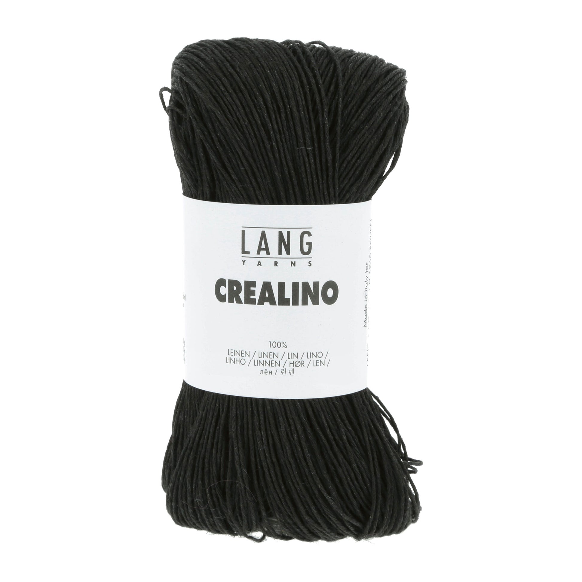 Pelote de Crealino de Lang Yarns coloris 004 Noir