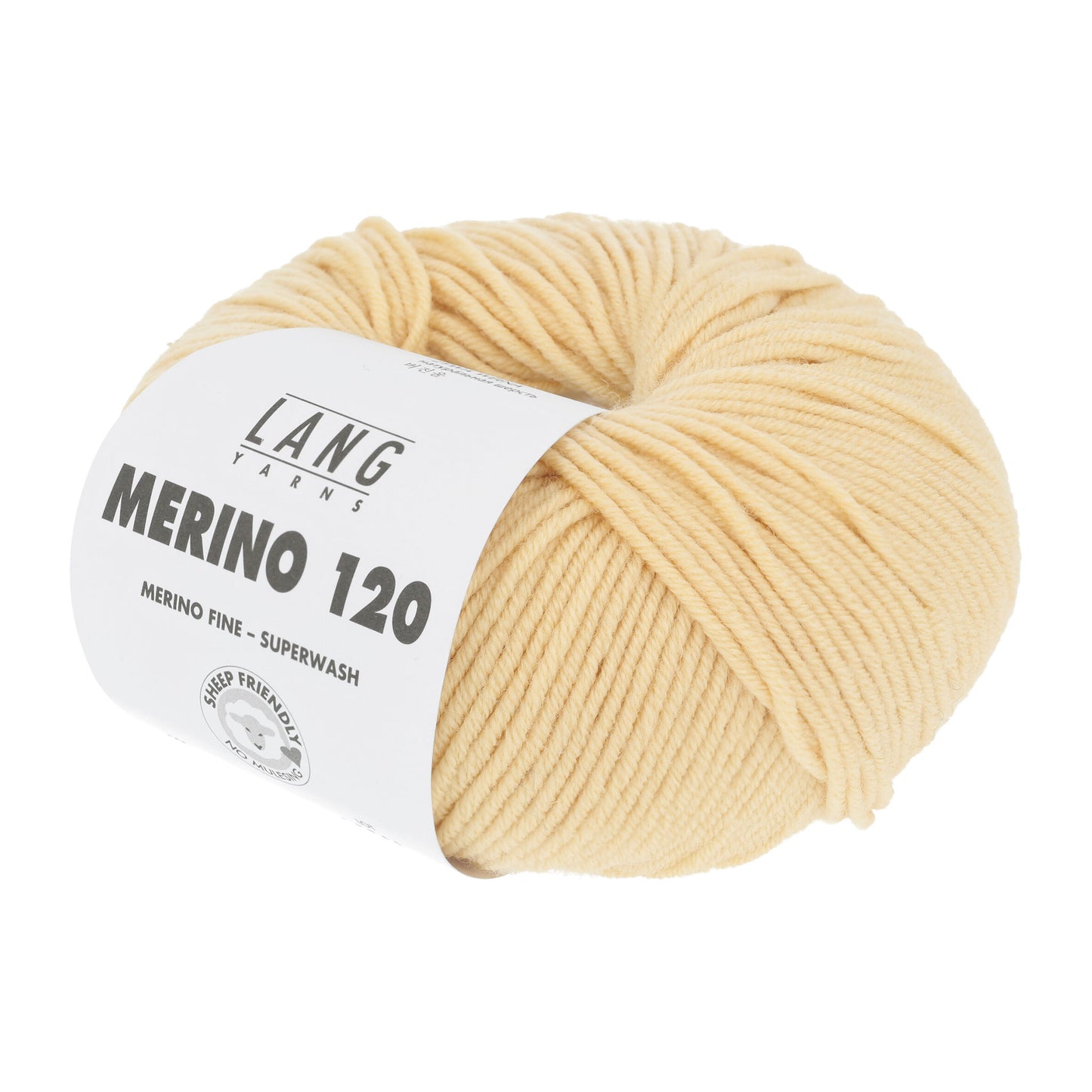 Pelote de Merino 120 de Lang Yarns coloris 049 Crème Anglaise