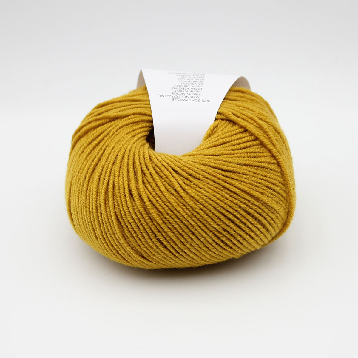 Pelote de Merino 120 de Lang Yarns coloris 150 Ocre Jaune