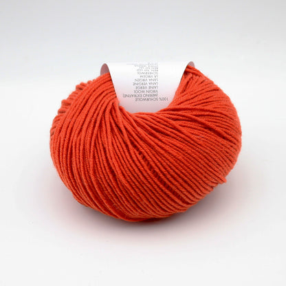 Pelote de Merino 120 de Lang Yarns coloris 211 Orange Sanguine
