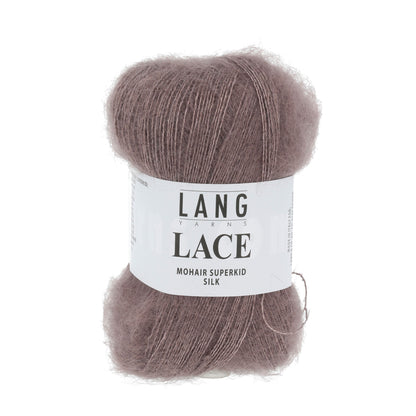 Mohair Lace de Lang Yarns, coloris 068 Marron Glacé