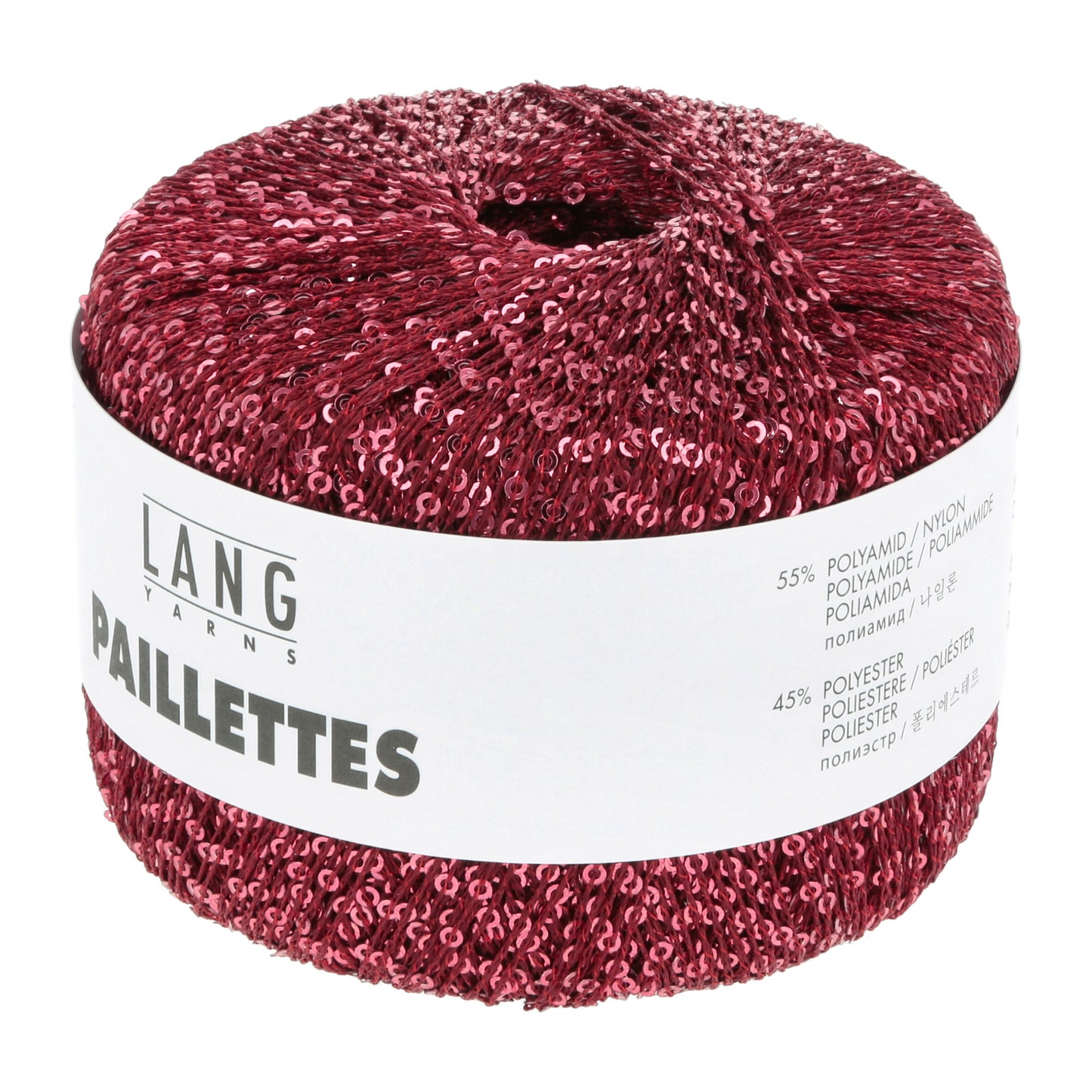 Pelote de Paillettes de Lang Yarns coloris 062 Rouge