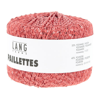 Pelote de Paillettes de Lang Yarns coloris 128 Saumon