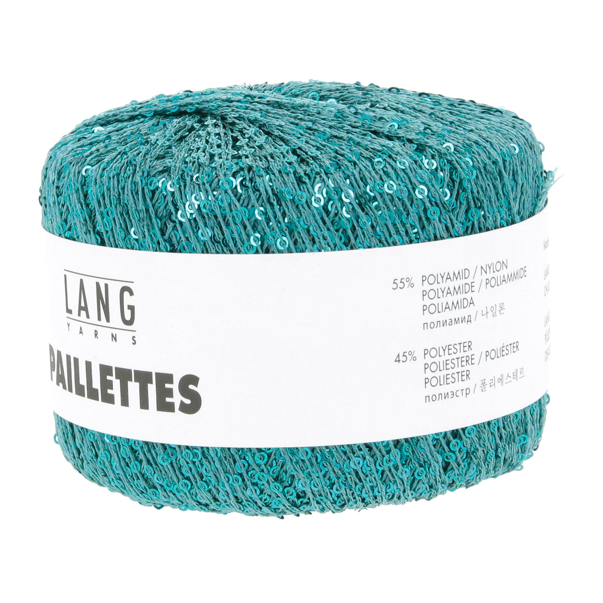 Pelote de Paillettes de Lang Yarns coloris 188 Lagon