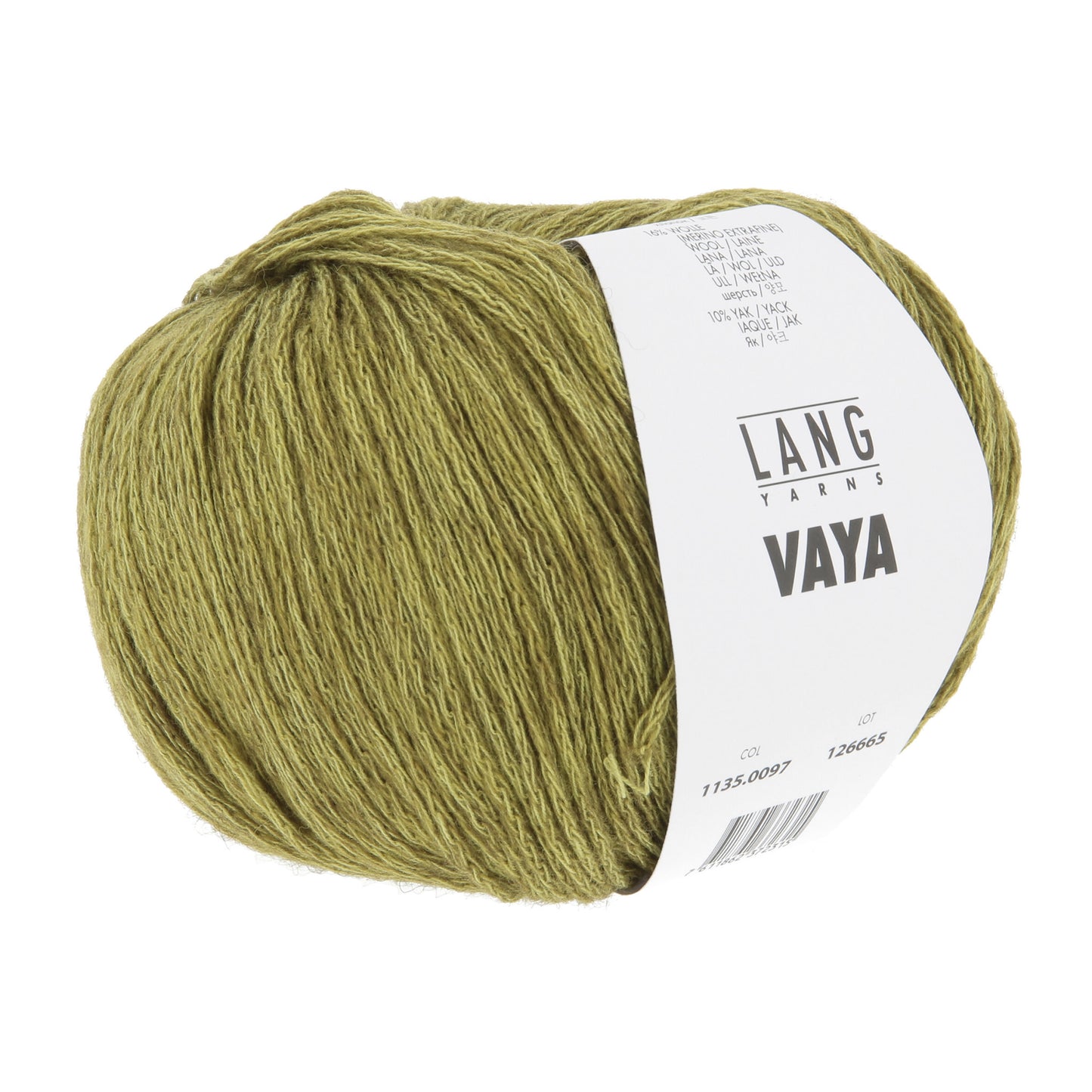 Pelote de Vaya de Lang Yarns coloris 097 Vert Mousse