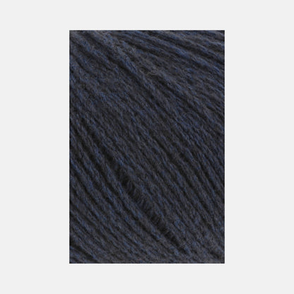 Texture de la laine Yak de Lang Yarns coloris 35 bleu nuit