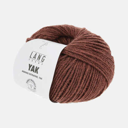 pelote de laine Yak de Lang Yarns coloris 62 acajou