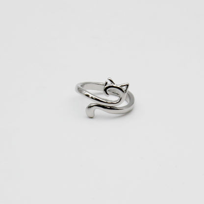 Bague de tension Chat de Lili Comme Tout coloris Argent