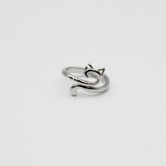 Bague de tension Chat de Lili Comme Tout coloris Argent