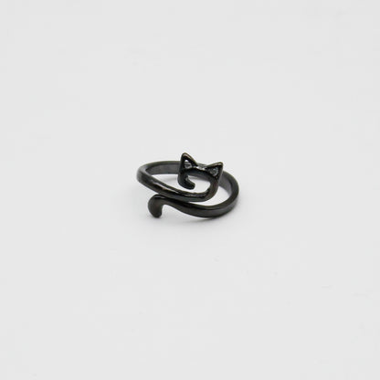 Bague de tension Chat de Lili Comme Tout coloris Noir