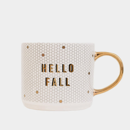 Mug en Porcelaine Blanc et Or