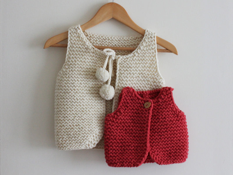 Patron de tricot de gilet de berger pour bébé et enfant Lil Shepherd de Lili Comme Tout