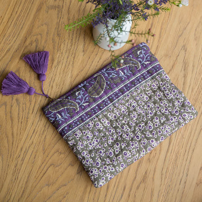 Pochette Domina de Louise Misha modèle Khaki Freesia Dreams