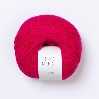 Pelote de Fine Merino de Majo Garn coloris 205 Flamingo