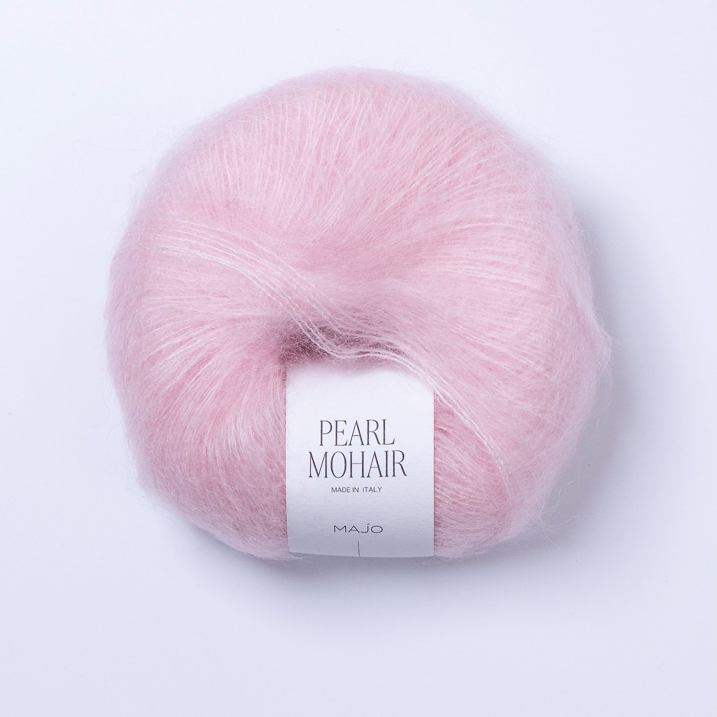 Pelote de Pearl Mohair de Majo Garn, coloris 201 Baby Pink
