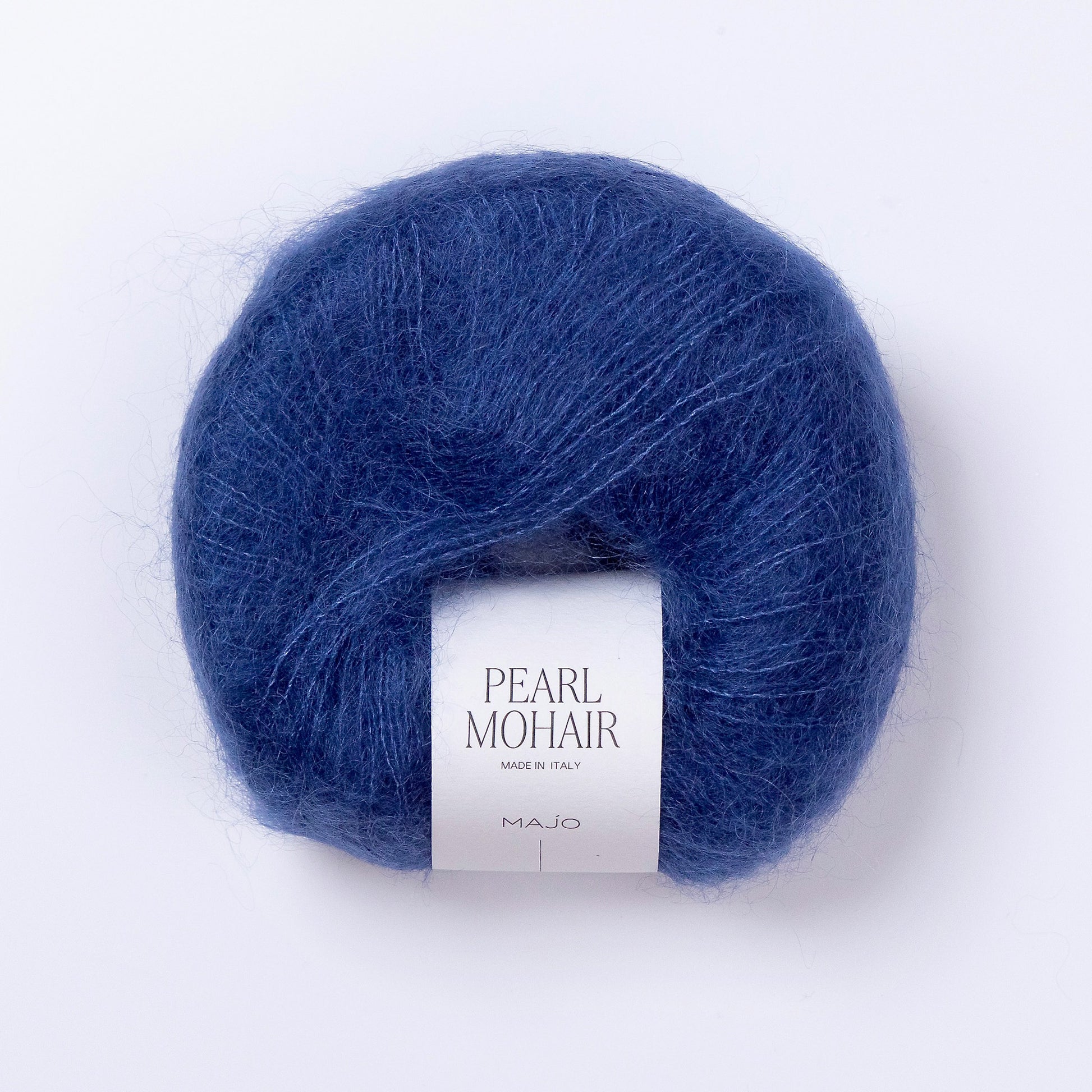 Pelote de Pearl Mohair de Majo Garn, coloris 506 Denim