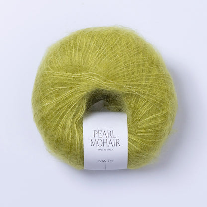Pelote de Pearl Mohair de Majo Garn, coloris 701 Pistachio
