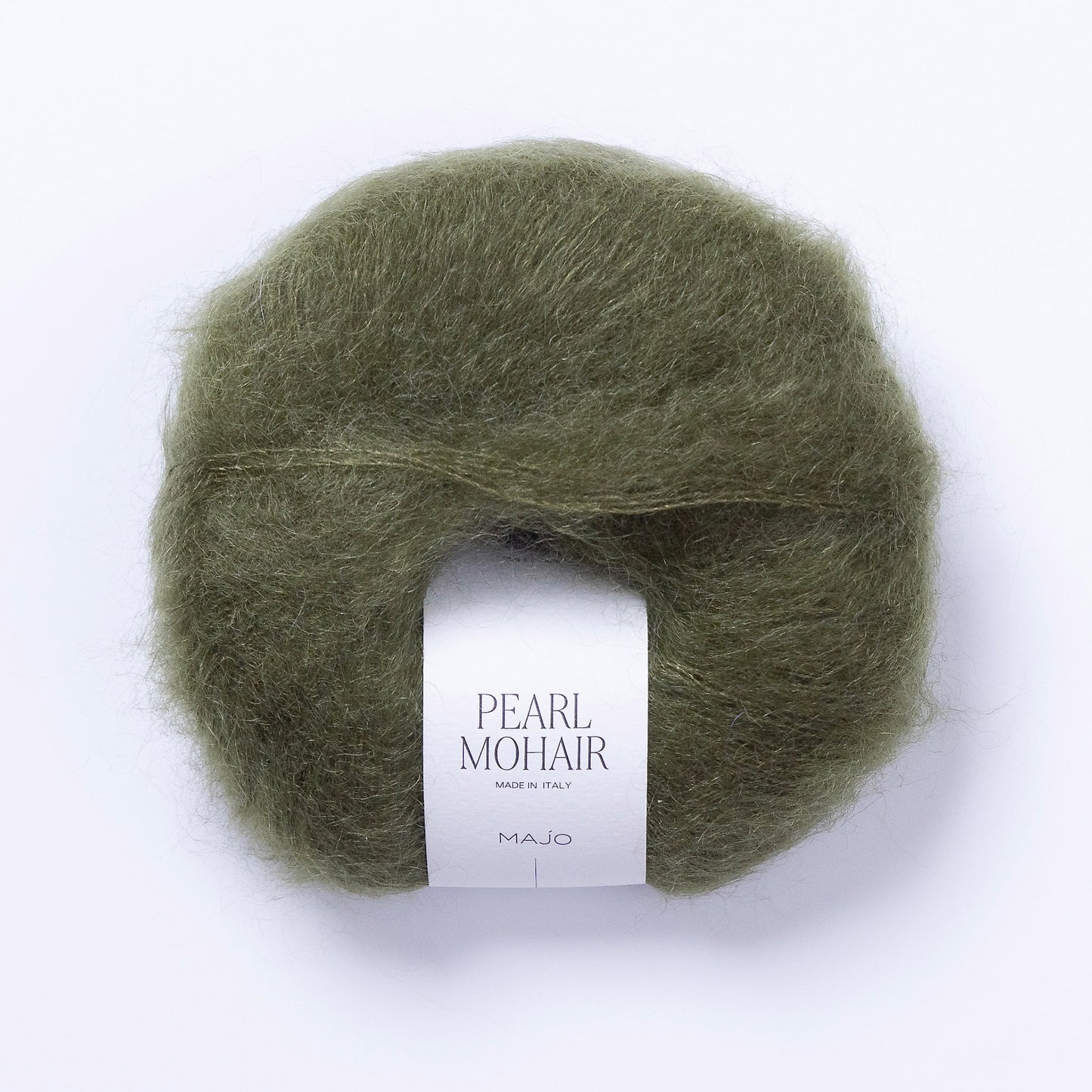 Pelote de Pearl Mohair de Majo Garn, coloris 703 Moss