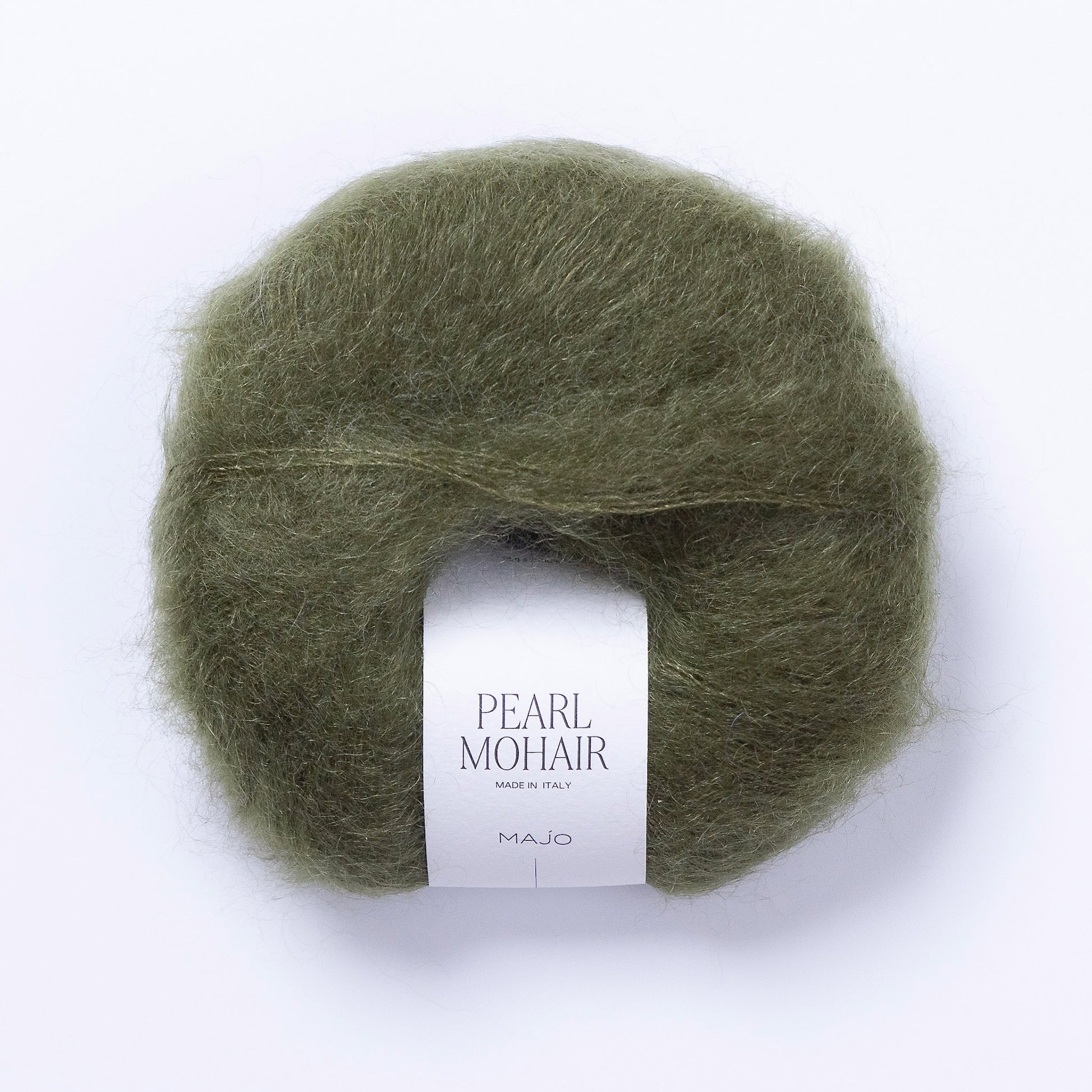 Pelote de Pearl Mohair de Majo Garn, coloris 703 Moss