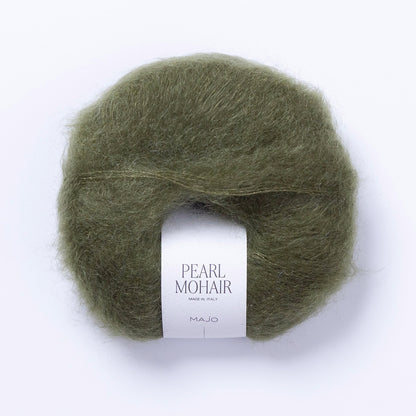 Pelote de Pearl Mohair de Majo Garn, coloris 703 Moss