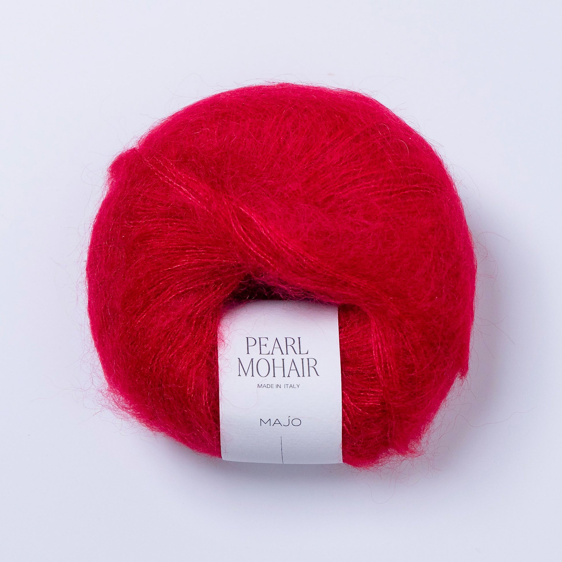  Pelote de Pearl Mohair de Majo Garn, coloris 900 Cherry