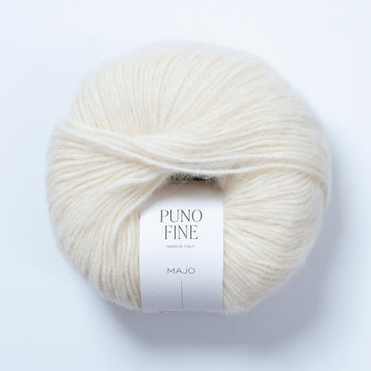 Pelote de Puno Fine de Majo Garn coloris 100 Ivory