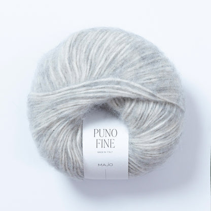 Pelote de Puno Fine de Majo Garn coloris 604 Soft Grey