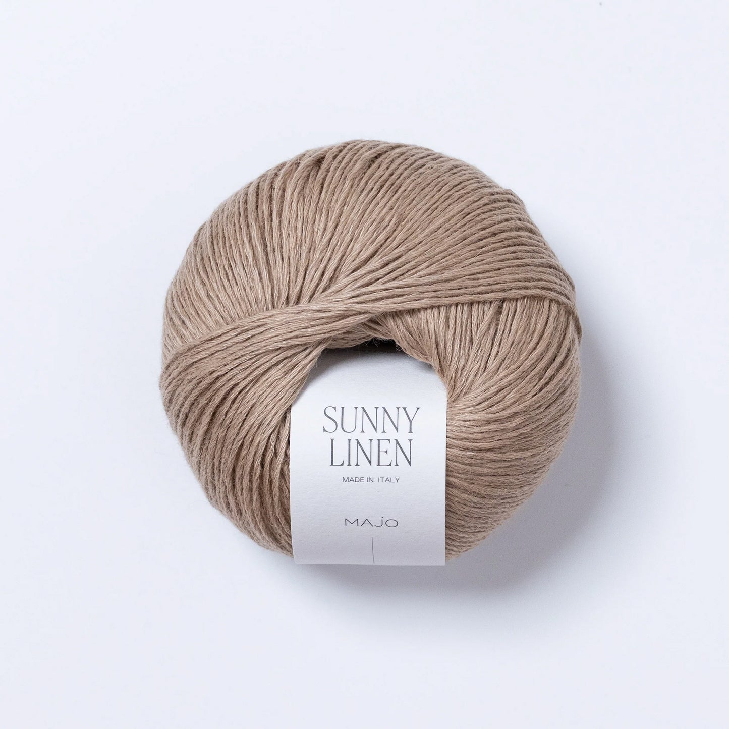 Pelote de Sunny Linen de Majo Garn coloris 121 Cappuccino