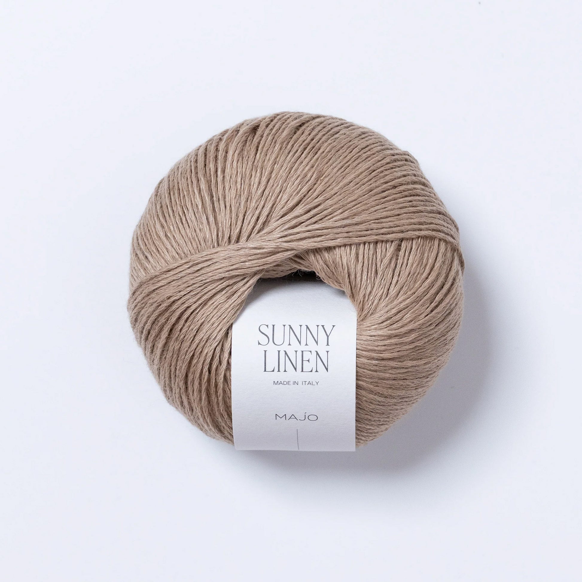 Pelote de Sunny Linen de Majo Garn coloris 121 Cappuccino