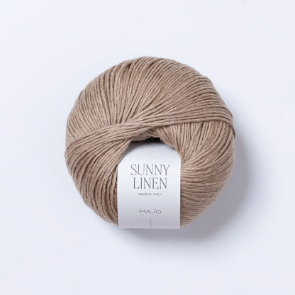 Pelote de Sunny Linen de Majo Garn coloris 121 Cappuccino