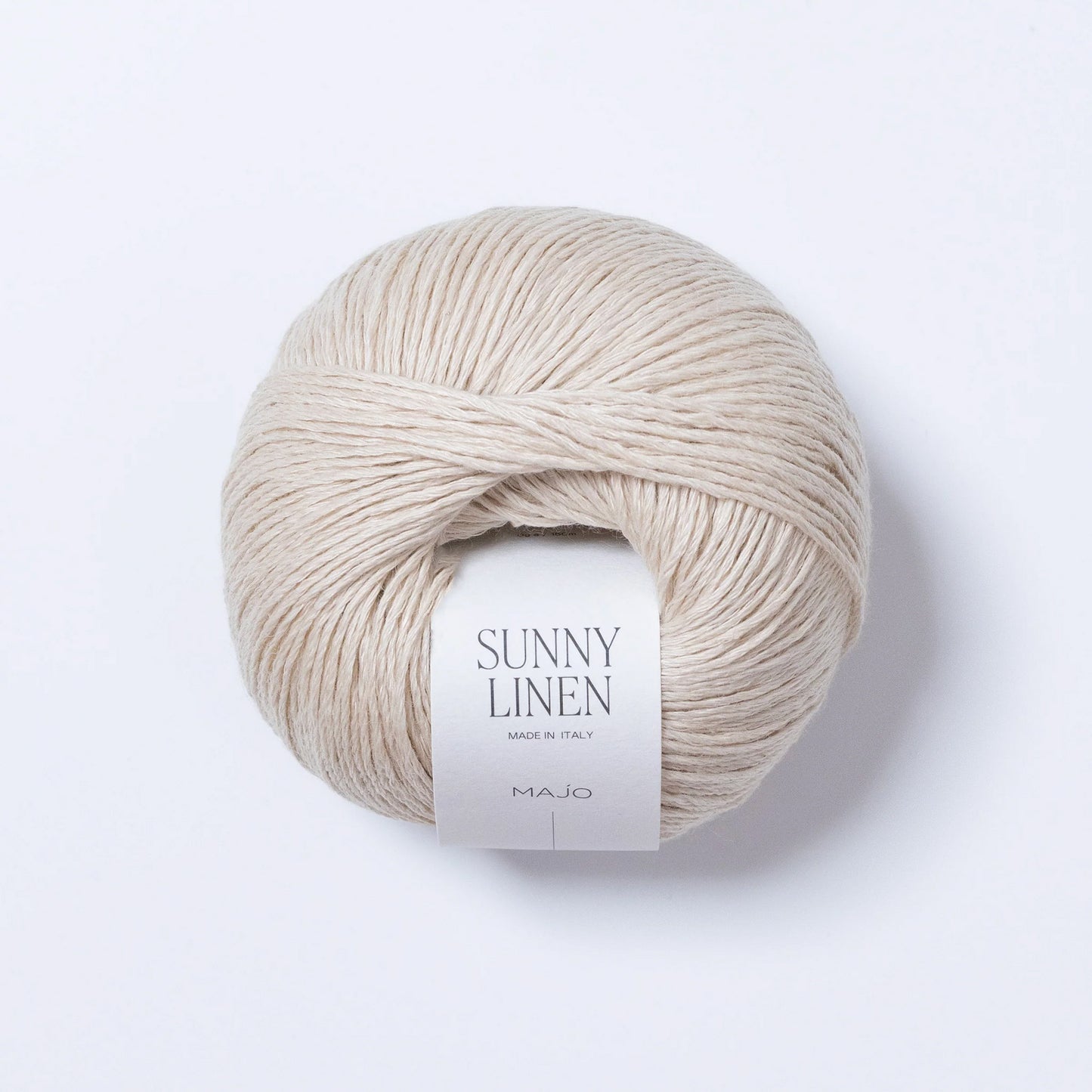 Pelote de Sunny Linen de Majo Garn coloris 122 Ecru