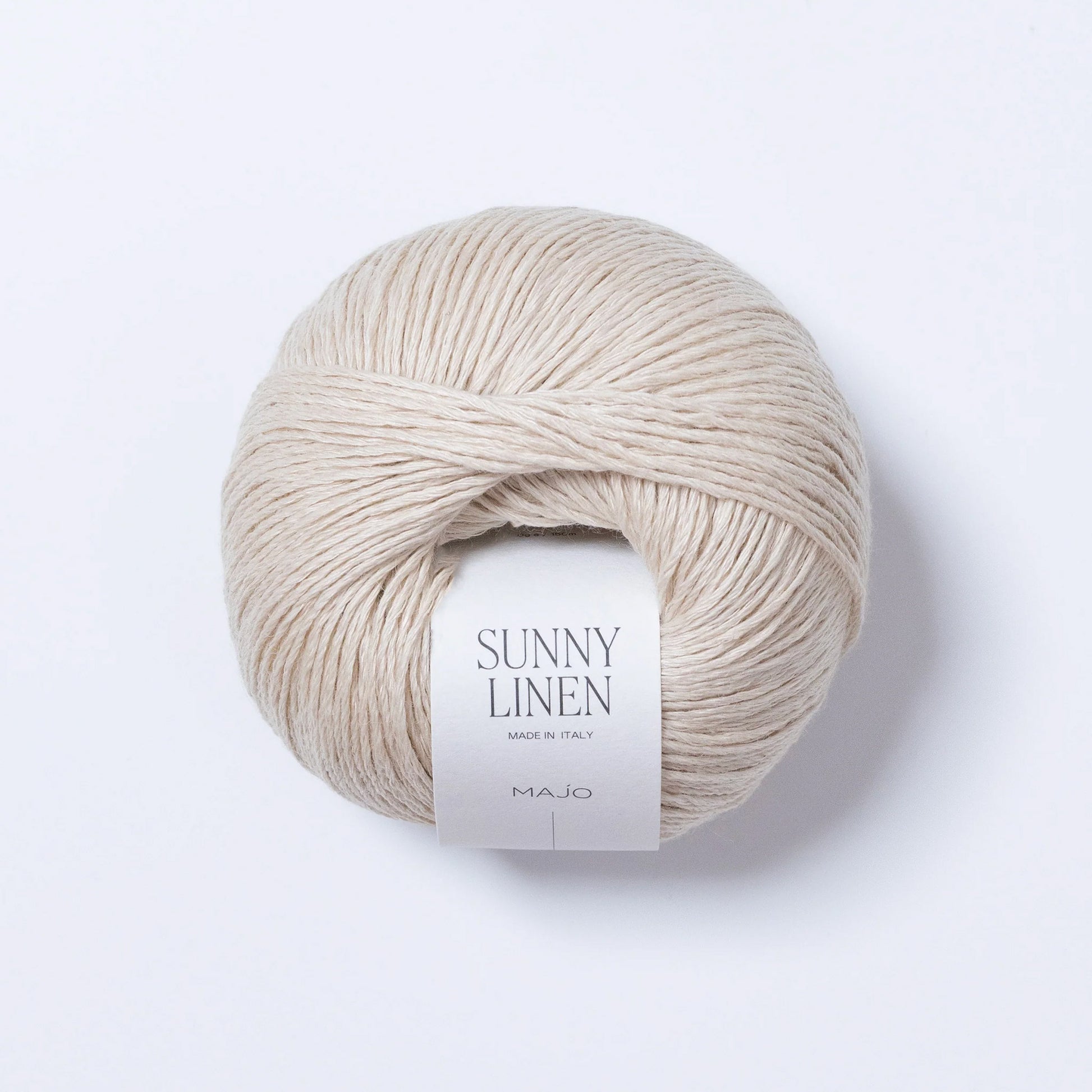 Pelote de Sunny Linen de Majo Garn coloris 122 Ecru
