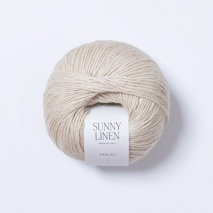 Pelote de Sunny Linen de Majo Garn coloris 122 Ecru