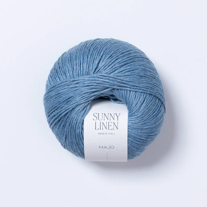 Pelote de Sunny Linen de Majo Garn coloris 520 Lagoon