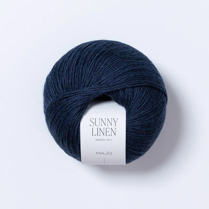 Pelote de Sunny Linen de Majo Garn coloris 521 Navy