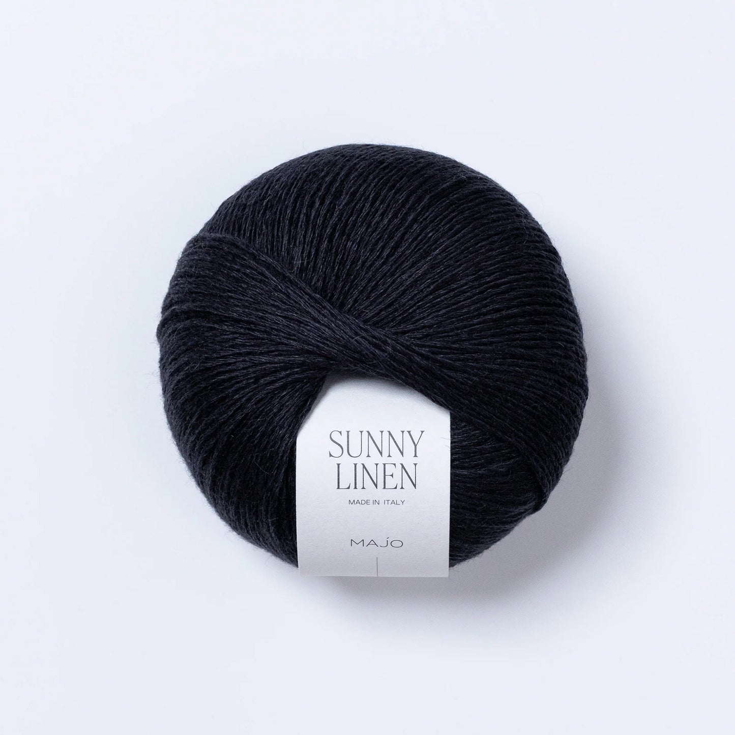 Pelote de Sunny Linen de Majo Garn coloris 603 Black