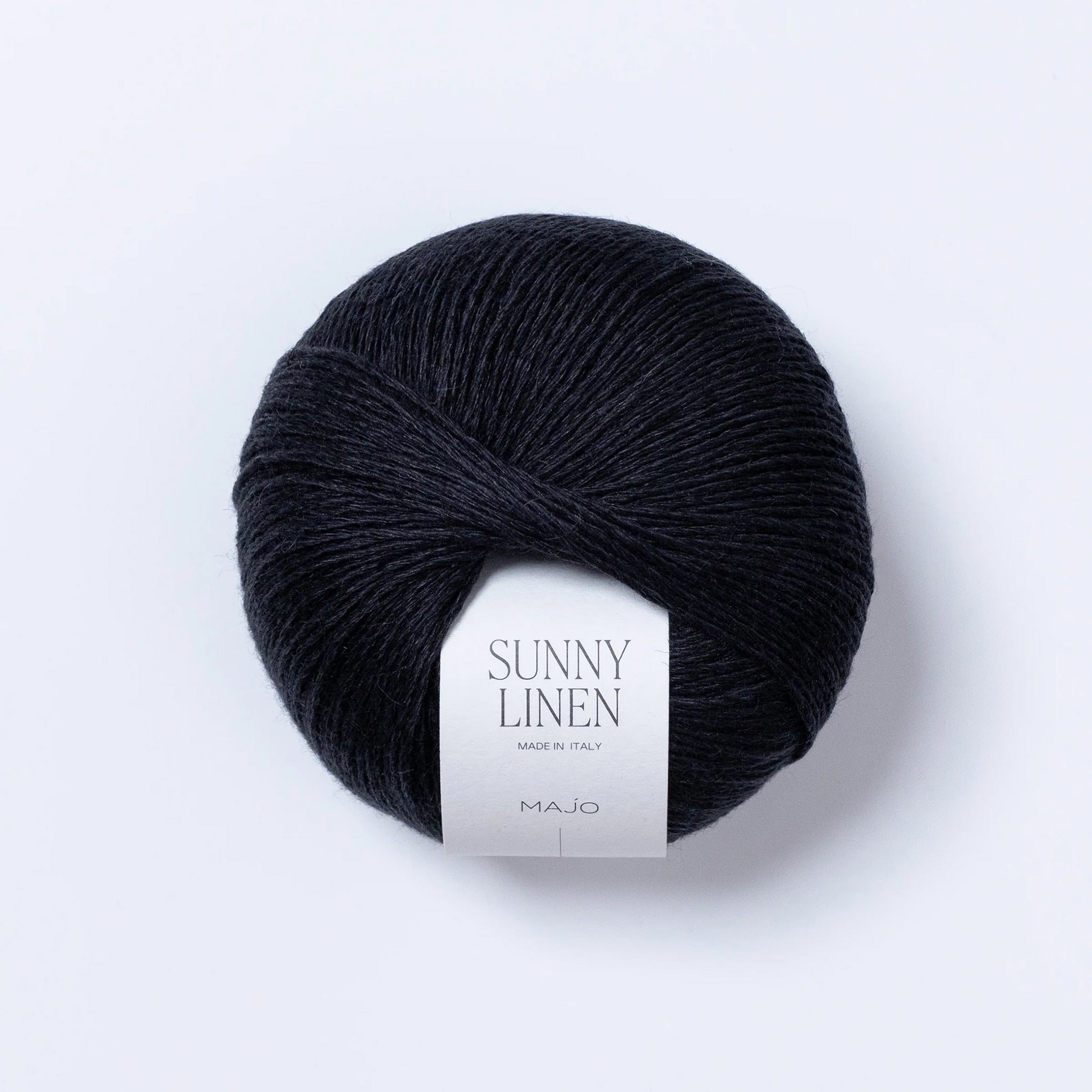 Pelote de Sunny Linen de Majo Garn coloris 603 Black