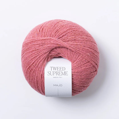 Pelote de Tweed Supreme de Majo Garn coloris 216 Antique Rose