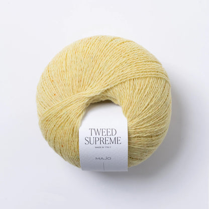 Pelote de Tweed Supreme de Majo Garn coloris 308 Banana