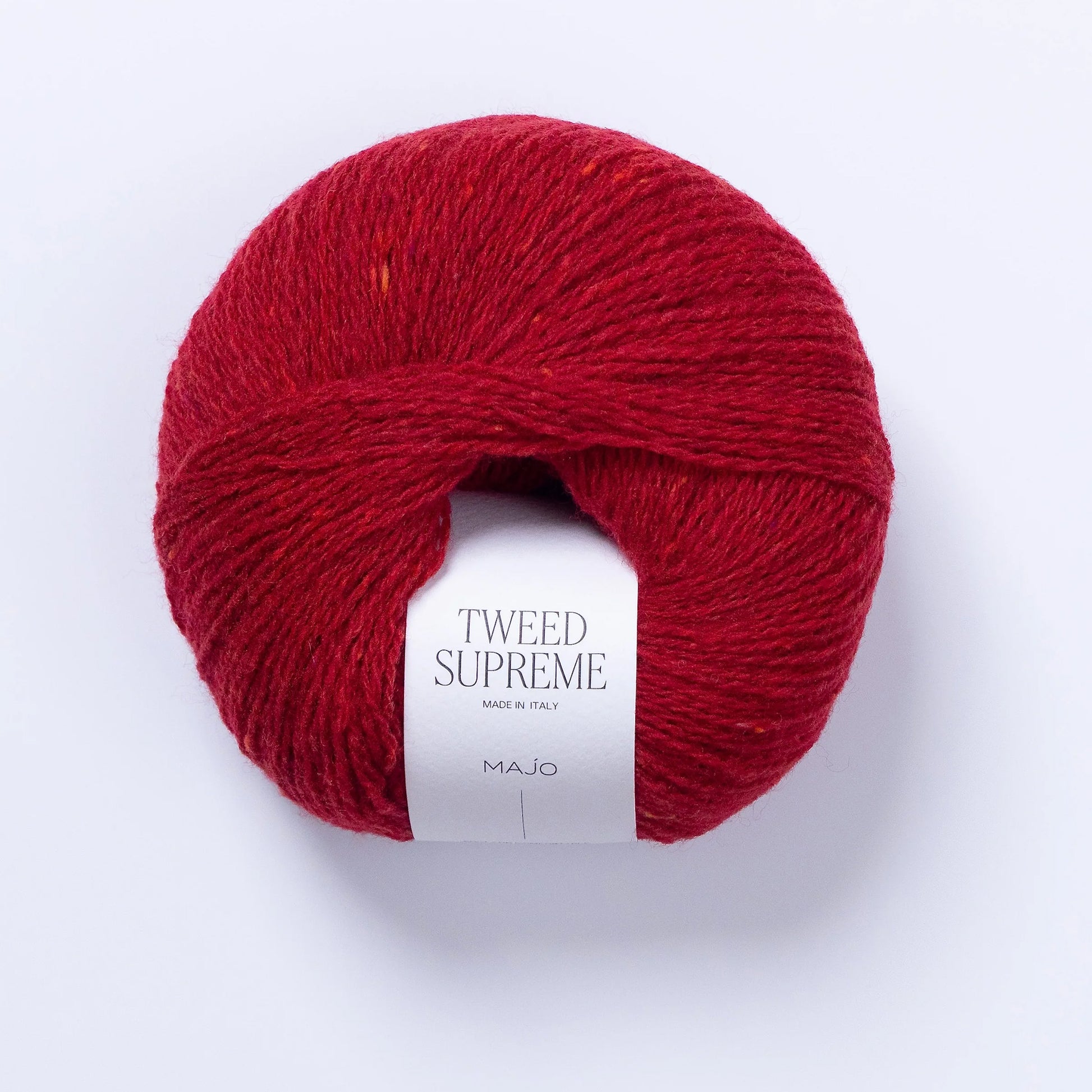 Pelote de Tweed Supreme de Majo Garn coloris 903 Ruby